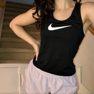 Black Nike workout tank top
